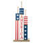 Lighted Wooden Patriotic Firecracker Porch Decor