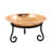 Hammered Copper Birdbath with Short Stand