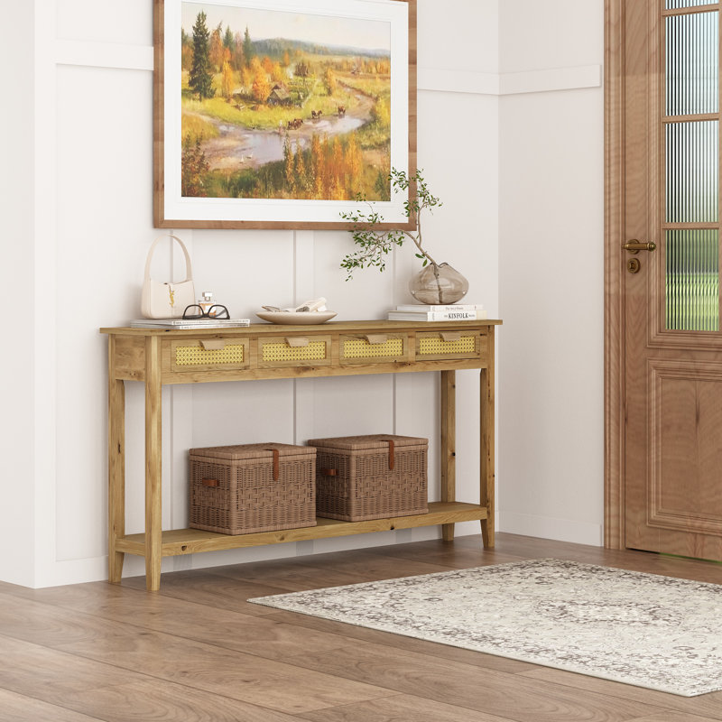 Abrytha Console Table with Storage, 31.5" H x 60" W x  9.5" D