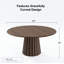 Solid Wood Dining Table Round Pedestal Kitchen Table-184095401-184095399