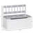 Large Capacity Box - Gray, With Lid For ' Chest Safe , 22" L X 9.75" W 7.75" H Storage