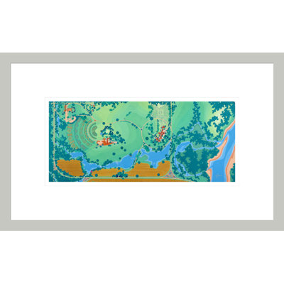Aerial Taliesin by Frank Lloyd Wright - Framed Giclee Print