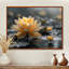 Étang de lotus tropical beige et gris I - art mural lotus-2099832186-2099832179