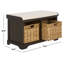 Banc de rangement rembourré Briananthony-889958019
