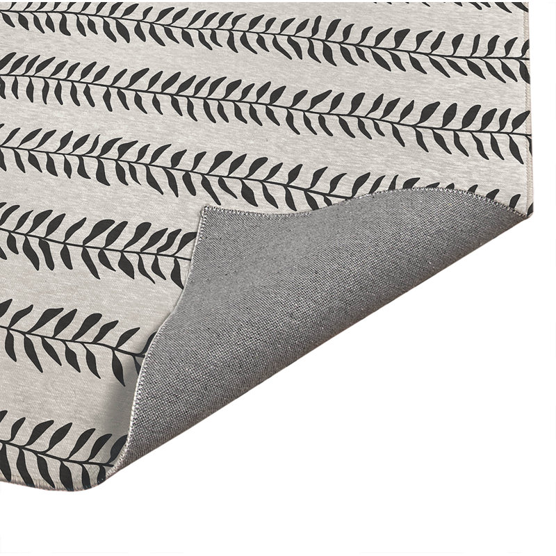 Mystic Ivy Non-Slip Outdoor Rug, Rectangle 4' x 6'