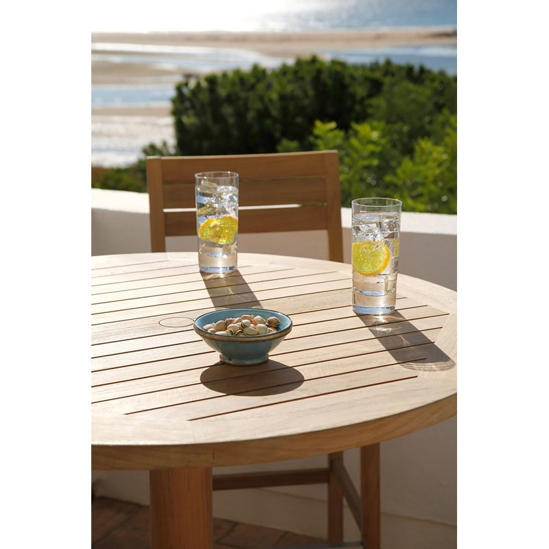 Bermuda Outdoor Teak Bar Stool, 26"