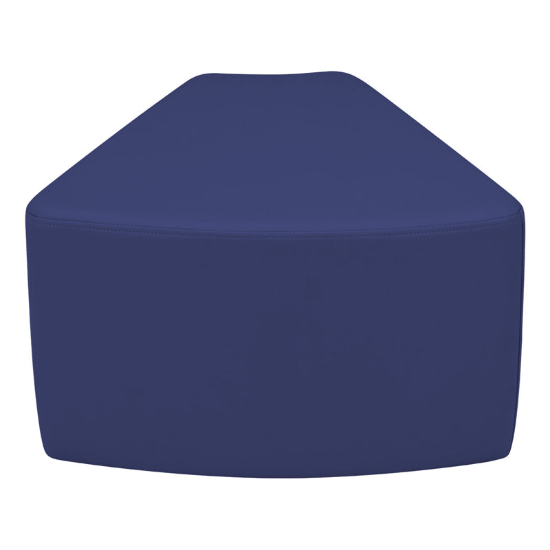 Pro Series Upholstered Wedge Ottoman 12" Height, Navy