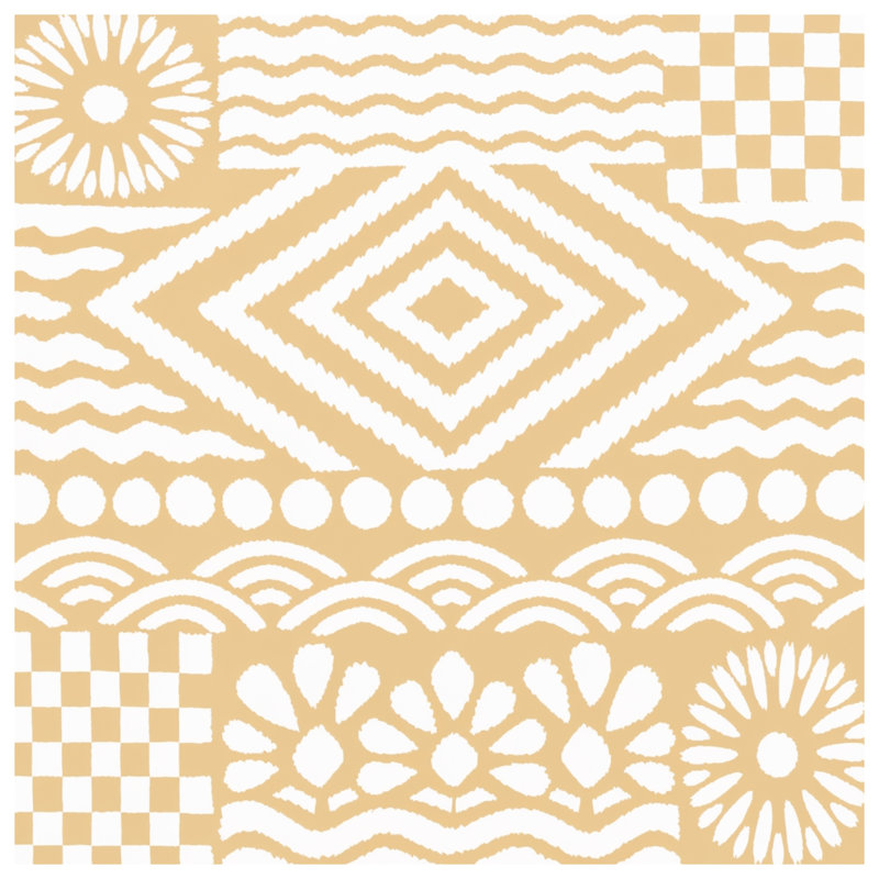 Coussins décoratifs à motif géométrique beige, 14 x 14 inches