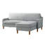 Canapé modulaire en tissu tissé gris clair San Marino 83,5 po