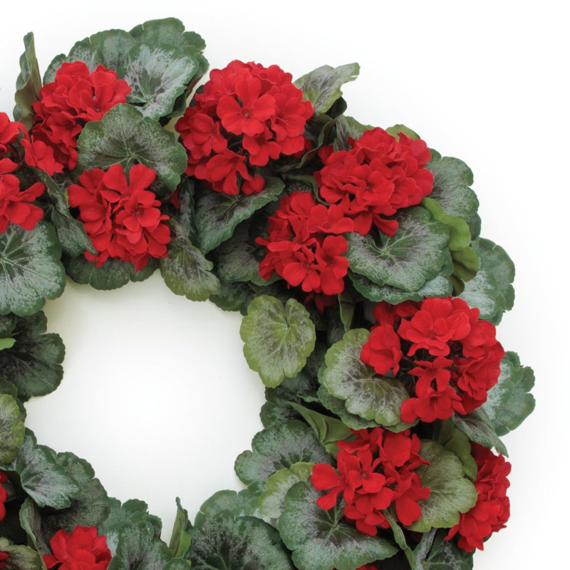 Couronne de géranium floral P 24 po