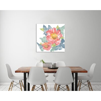 Peony In The Pink II On White"" Gallery Wrapped Canvas By Chris Paschke -  Red Barrel StudioÂ®, 0889F251804F45CEA11E072255561234