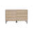 Mid-Century Modern Oak Sideboard Storage Credenza with 3 Drawers and Adjustable Shelf Cabinet