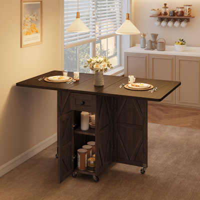 Folding Dining Table, Dining Table Set For 4 by Gracie Oaks