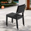  Ensemble de salle à manger de patio en aluminium pour 8 personnes L 94,5 po Georgean avec chaises empilables et trou pour parasol-854648969