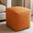 Remi Pouf In Handwoven Contemporary Orange Wool-353896885