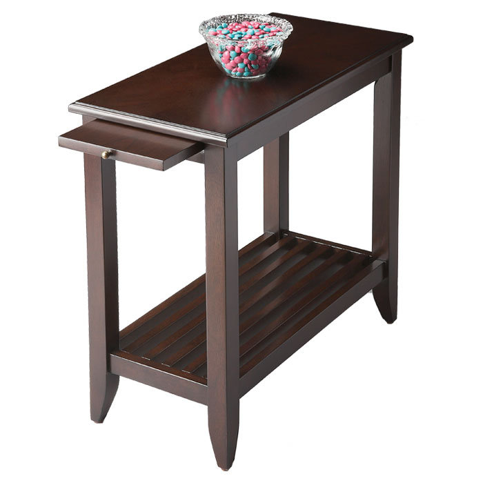 Parkhur End Table with Storage, Merlot