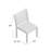 Rafael Wood Premium All-Weather Wicker Outdoor Stacking Dining Side Chair