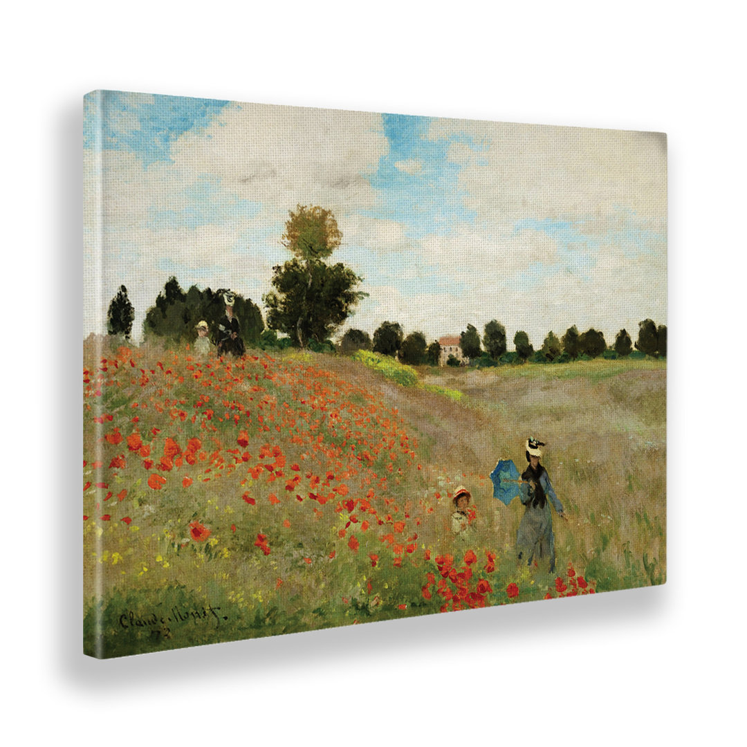 Wandbild Mohnblumenfeld 2 von Claude Monet