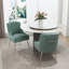 Chaise d'appoint rembourrée en velours Farr avec pieds argentés Farr-441903409