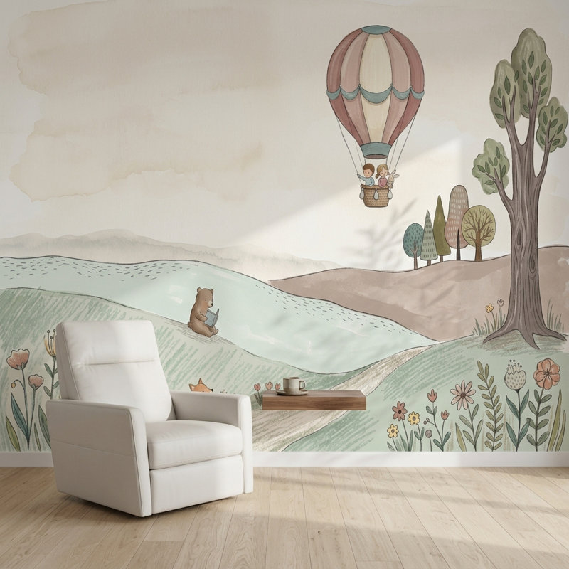 Décoration murale amovible pour chambre d'enfant, 140 po x 108 po, Peler et coller