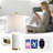 22" Modern White Ceramic Table Lamp with USB and Type-C Charging for Bedroom, Nightstand and Living Room-28293524