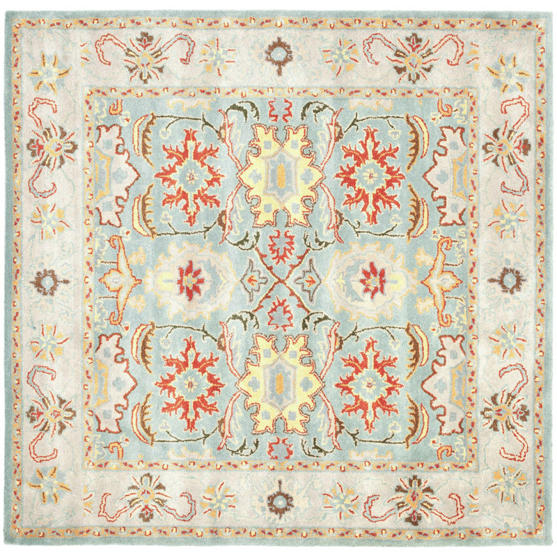 Chaim Hand Tufted Wool Oriental Rug, Square 6'