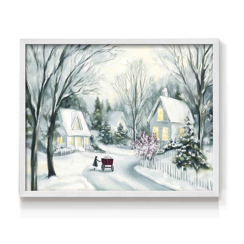Art de Noël - DCLII - Reproduction encadrée - Restickable, H 22 po x l 28 po, Blanc