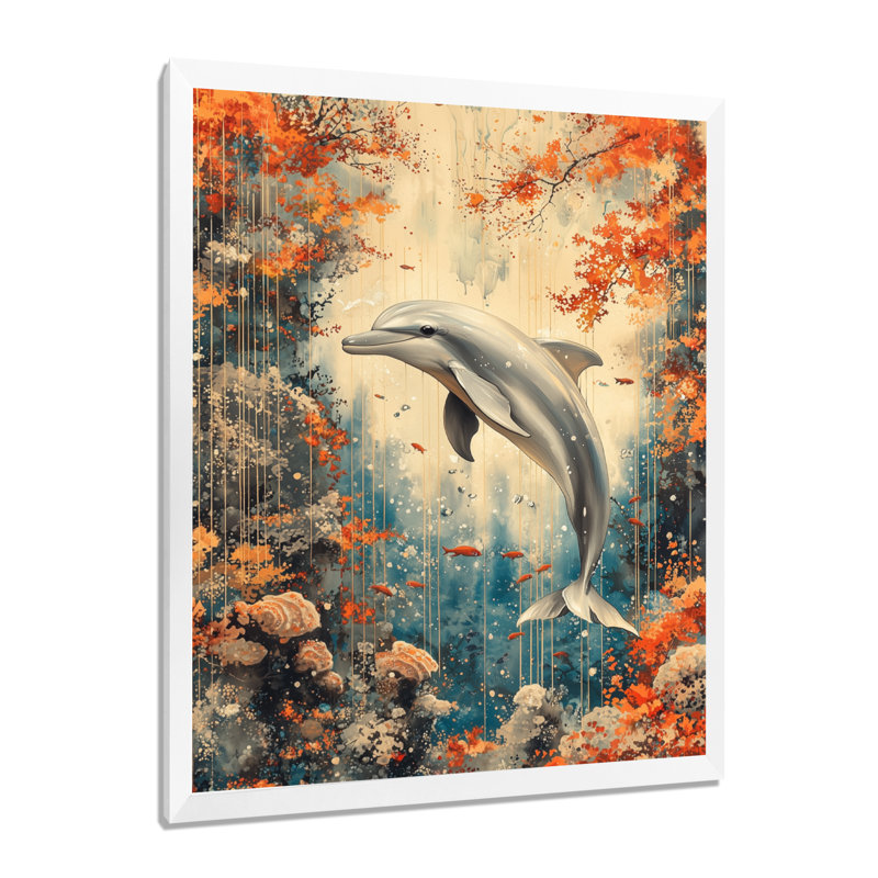 Azil - Animals Canvas Wall Art, 20" H x 12" W, Framed Print without Mat, White