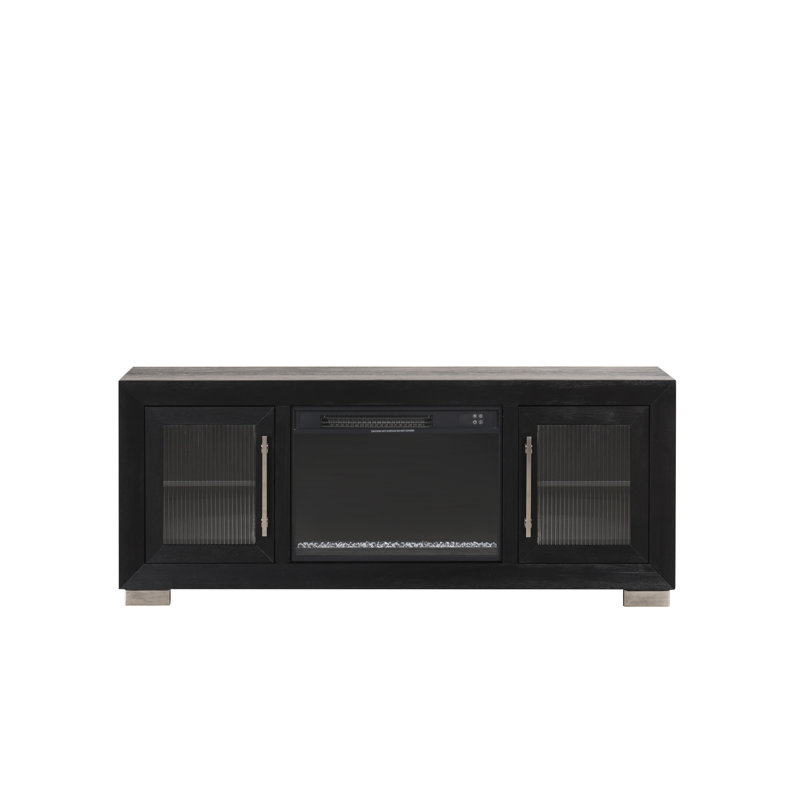 Meuble télé avec foyer électrique Dutchover, H 24,5 po x L 60 po x l 15,5 po