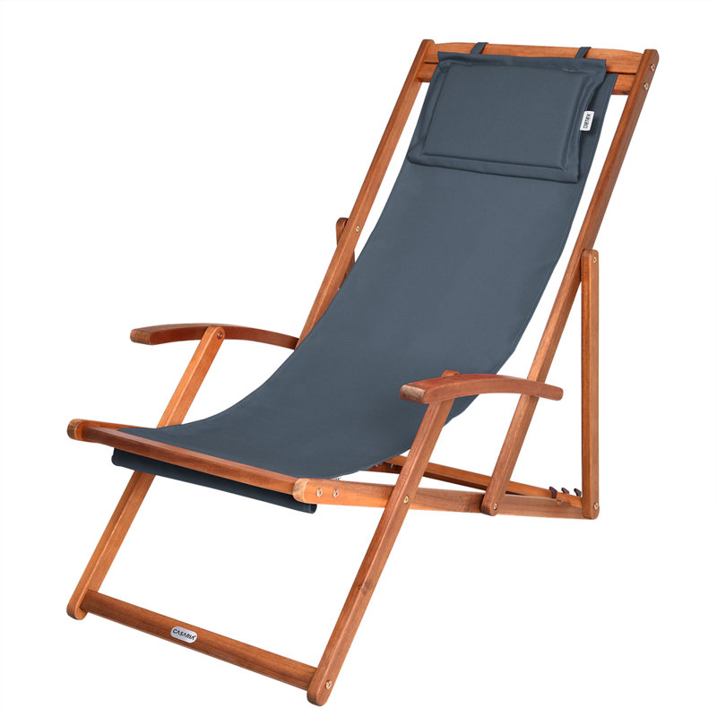37.01cm Long Reclining Single Chaise, Anthracite