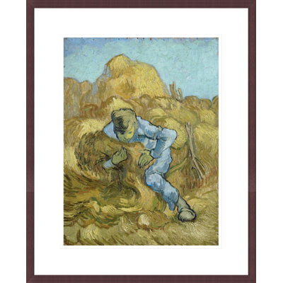 Le lieur de gerbes (d'après Millet) par Vincent van Gogh, impression giclée encadrée