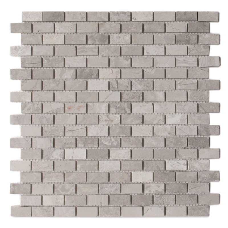 12" x 12" Marble Brick Joint Mosaic Wall & Floor Tile