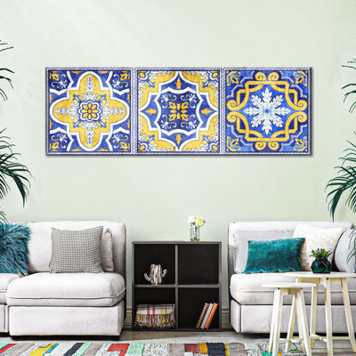 " Ritzy Azulejo Tiles Canvas Print "