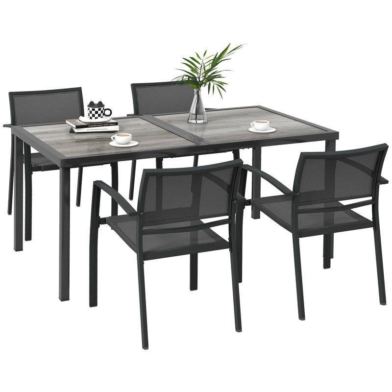 4 - Person Patio Dining Set with Rectangular Table