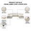 7 Seater Corduroy Corner Sofa-1630181888