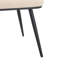 Ensemble de 2 chaises de salle à manger modernes en velours avec dossier incurvé et pieds en métal noir