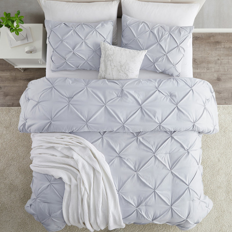 Polyester Duvet Cover & Insert, King Duvet + 3 Additional Pieces, Ice Blue