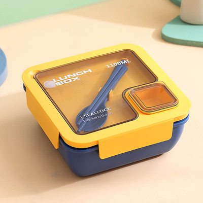 Boîte à lunch avec cloison en plastique intégrée