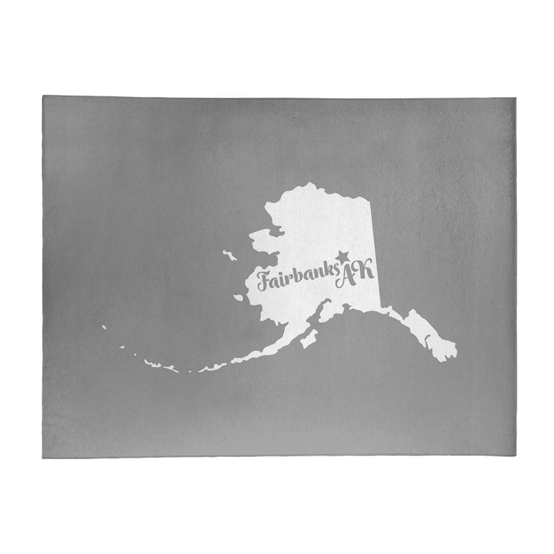 Tapis en poly-chenille fairbanks alaska, Rectangle 4 pi x 6 pi