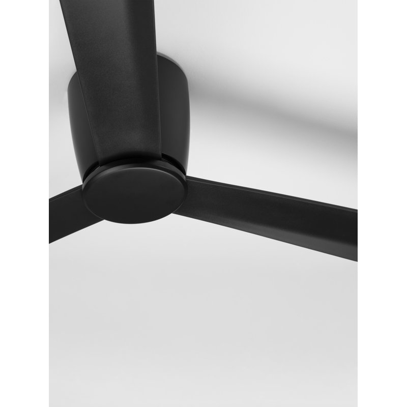 Ceiling Fan with LED Lights, Black, Black