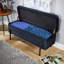 Avdain 110cm Wide Velvet Rectangle No Pattern Standard Ottoman with Storage-1058909494