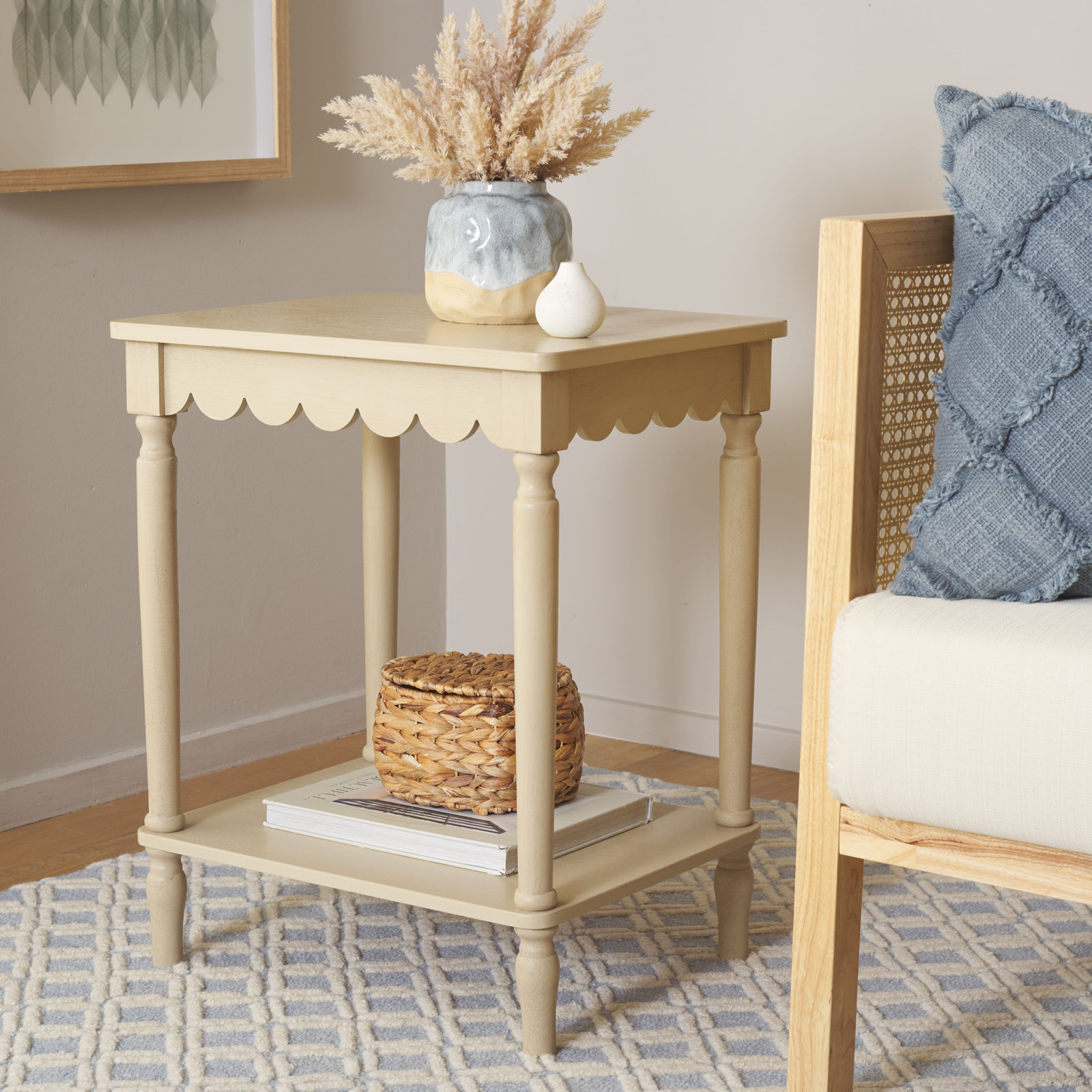 Branden 19" Pine End Table, Natural