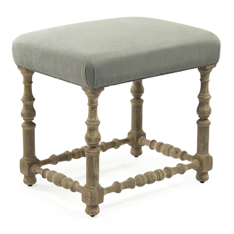 Giselle Upholstered Counter Stool with Solid Wood Frame, Counter Stool (24” Seat Height)