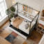 Lit simple moderne avec 3 tiroirs de rangement sous le lit