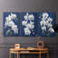 Floral Study Series LVI - Ensemble de 3 toiles tendues avec châssis - Prêt à être accroché-107312221