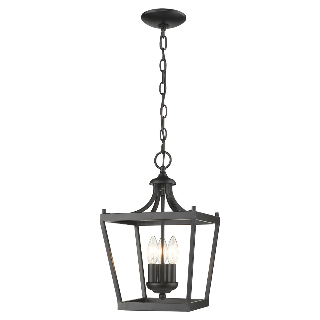 Rancourt 3 - Light Lantern Geometric Pendant Charlton Home® 