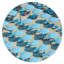 Umbrella Landscape Nautical and Coastal Round Acrylic Art by Oliver Gal-130429729