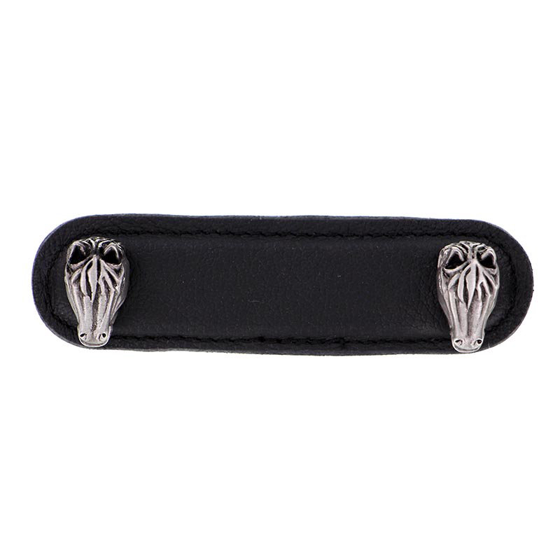 Equestre 3" Center to Center Bar Pull, 5", Antique Silver