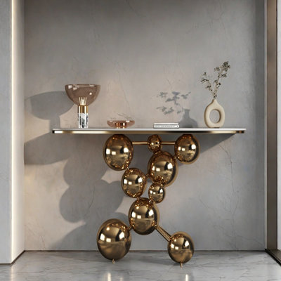 Italian Light Luxury Entryway Console Table