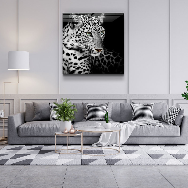 Superbe peinture décorative en verre trempé de 31,5 po x 31,5 po | 100% verre trempé, épaisseur: 0,16 pouce | Imprimé UV pour des couleurs éclatantes et une durabilité | Décoration murale parfaite pour le salon, la chambre à coucher ou le bureau, design élégant et moderne